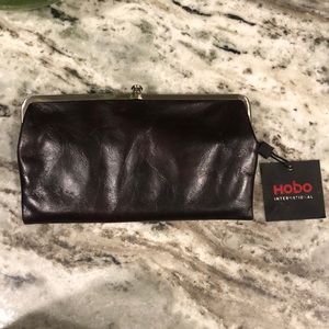 Brown leather HOBO wallet!